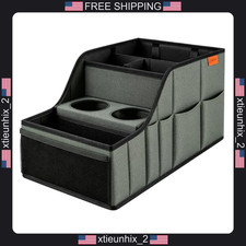 Car Seat Organizer Front & Back Seat Storage with 6 Compartments and 2 Mesh picture
