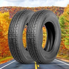 2-Pack Radial 205/75R15 Trailer Tires 8PR Heavy Duty Long-Lasting Fits 205/75D15 picture