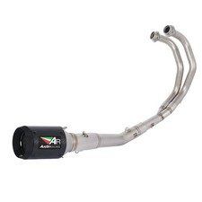 For Yamaha MT-03 MT25 2016-2025 Full System Exhaust Header Pipe Muffler Black picture