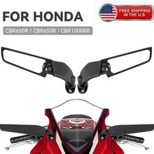 2PCS Wind Wing Mirrors Adjustable For Honda CBR650R CBR1000RR CBR500R picture