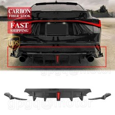 For Lexus IS300 IS350 21-2025 JDM Carbon Fiber Rear Bumper Diffuser W/ Led Light picture