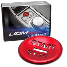 Sports Red Engine Push Start Button w/ Laser CNC Cut Letters For Jaguar 08-15 XF picture