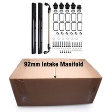 92mm LS1 LS2 LS6 Black Intake Manifold Cathedral Port w/ Fuel Rail Kit For Chevy picture