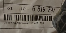 Genuine OEM NEW BMW Wiring Harness Front End 2016-2019  P/N 61-12-6-819-797  picture