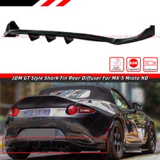FOR 2016-24 MAZDA MX5 MIATA ND RF PU JDM GT STYLE SHARK FIN REAR BUMPER DIFFUSER picture