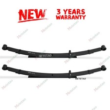 2PCS For Nissan Frontier Rear Leaf Spring 4WD Crew Cab Black Steel 2005-2018 picture