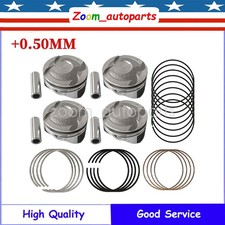 For 2012-16 Hyundai Kia Accent Rio 1.6L DOHC Oversize +0.50MM Piston & Rings Kit picture