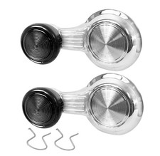 1968~1972 Chevy Chevelle GTO El Camino Vent Window Crank Black Knob Pair 2PCS  picture