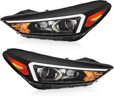 For 2019-2021 Hyundai Tucson Headlight Assembly Halogen Lamps LED DRL Left+Right picture