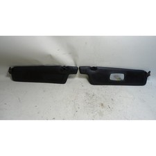 Damaged 1978-1979 BMW E23 733i 7-Series Front Sun Visor Pair Black w Mirror OEM picture