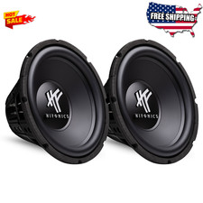 Hifonics HFX12D4 12 Subwoofer, 800W Max Car & Powersports Speaker, 1 Pair picture