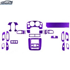 32Pcs Purple Carbon Fiber Full Interior Kits For Silverado/Tahoe/Sierra 2007-13 picture