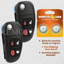 Replacement for Jaguar S-Type X-Type XJ8 Keyless Entry Remote Car Key Fob Pair picture