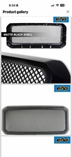 ford f250/f350 grill black mesh 11-16 slightly used picture