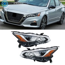 For 2019 2020 2021 Nissan Altima Headlights Left+Right Halogen Projector Chrome picture