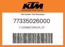 KTM Genuine T-Connector Cpl. 07 - 77335026000 picture
