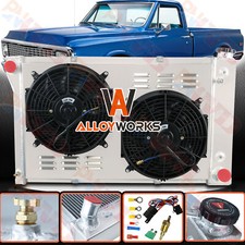 369 3 ROW RADIATOR+SHROUD FAN FOR 67-72 CHEVY/GMC C10 C20 C30 K10 K20 K30 PICKUP picture
