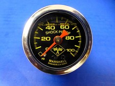 Marshall Gauge 0-100 psi Fuel Pressure Oil Pressure 1.5
