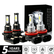 New 9005 H11 LED Headlight KIT Combo Bulbs High&Low Beam Super Bright White picture