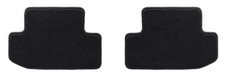 New 2015 - 2025 Mustang BLACK Floor Mats Rear 2pc Set Plush Cut Pile Carpet picture