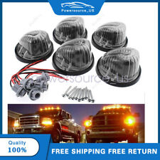 For Chevy GMC C/K Series 73-87 Cab Roof Light Marker Lens + Amber LED Kit picture