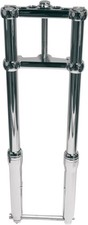 Custom Cycle 49mm Show Chrome Fork Tubes 25.50in Pair Street picture