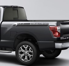 4x4 Off Road Bed Decals for Nissan Titan Pro-4X: Vinyl Truck Graphics picture