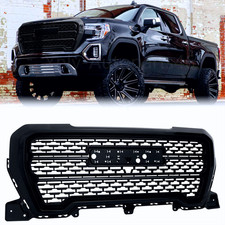 Gloss Black Front Upper Grille ABS Grill For GMC Sierra 1500 Denali 2019-2021 picture