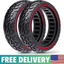 10x2.50 Solid Scooter Tires For Ninebot G30, 2 Pack | Fits 10x2.50 / 60/70-6.5 picture