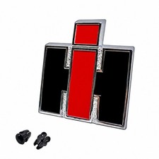 IH Hood Emblem Scout 800 - Chrome plated With Red & Black Accents picture