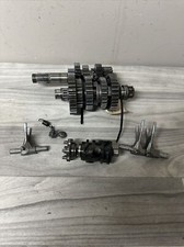 1992 91-94 KDX250 OEM TRANSMISSION MAIN COUNTER OUTPUT SHAFT DRUM GEAR FORKS picture