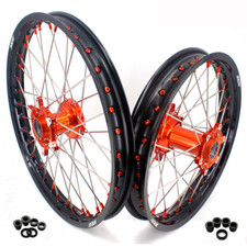 KKE 21/19 Casting Wheels Rims Fit KTM XCF SXF EXC MXC 125-380CC 2000-2002 Orange picture