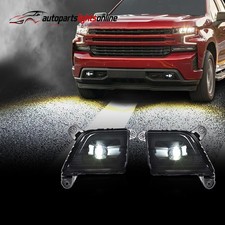 Fit For 2019-2022 Chevy Silverado 1500 New Generation LED Fog Lights Lamps Pair picture