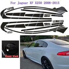 Chrome Delete Blackout Overlay For Jaguar XF X250 2008-2015 Window Trim picture