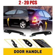 2-20 Exterior Outside Door Handles Black Left Right for 2006-2011 Hyundai Accent picture