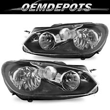 For 2010-2014 Volkswagen Sportwagen Golf/Jetta Headlight Assembly Lamps LH+RH picture