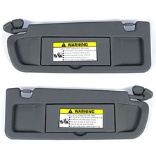 Pair Sun Visor Dark Gray For 2006-2011 Honda Civic Visors Left & Right Visor Set picture