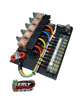 Race Car Fuse/Relay Panel Board 5 Circuits Color Coded wiring USA Made picture