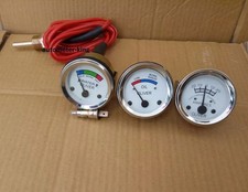 White Face Early For Oliver Tractor Temperature - Oil Pressure Ammeter Gauge @24 picture