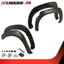 [4PCS]FITS 2007-13 TOYOTA TUNDRA TEXTURE POCKET-RIVETED WHEEL FENDER FLARE COVER picture