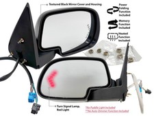Power Folding Mirror for GM Pickup SUV 2003-2006 Textured Mirror Right Left Pair picture