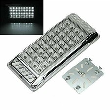 Universal Interior Light 36 LED Reading Light Ceiling Dome Roof Auto Boat Chrome picture
