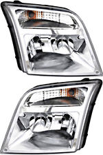 Pair Right Left headlights & bulbs for 2010 2011 2012 2013 Ford Transit Connect picture