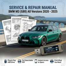 BMW M3 G80 2020 2021 2022 2023 2024 2025 SERVICE REPAIR WORKSHOP MANUAL USB picture