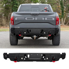 Vijay For 2017-2020 Ford F150 SVT Raptor Steel Rear Bumper W/LED Light&2XD-ring picture