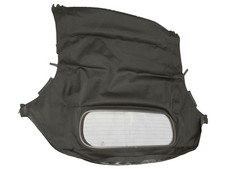 Fits 1997-2002 Porsche Boxster 986 Convertible Top Black Canvas w/ Heated Glass picture