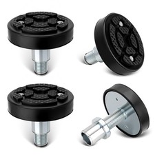 4X Adjustable Car Lift Rubber tray Pads Peg High Leg Screw-up 2 Post 35mm Shaft picture