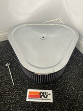 K&N PRO FLO SERIES TRIANGLE CHROME AIR CLEANER 14x13x3