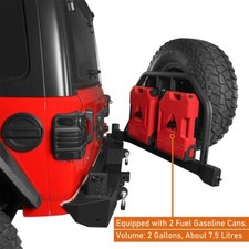 Rear Bumper w/ Spare Tire Carrier & 2x Oil Drum for 2018-2026 Jeep Wrangler JL picture