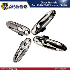 Silver Exterior Outer Door Handle Set Fit Toyota Land Cruiser 100 Lexus LX470 picture